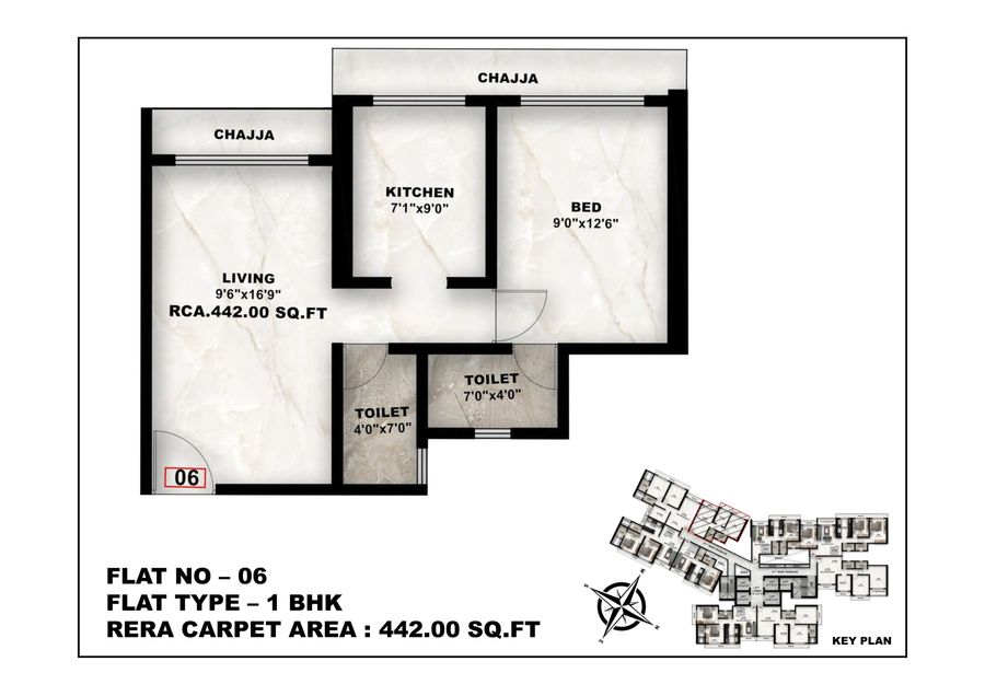 1 BHK - Flat 06