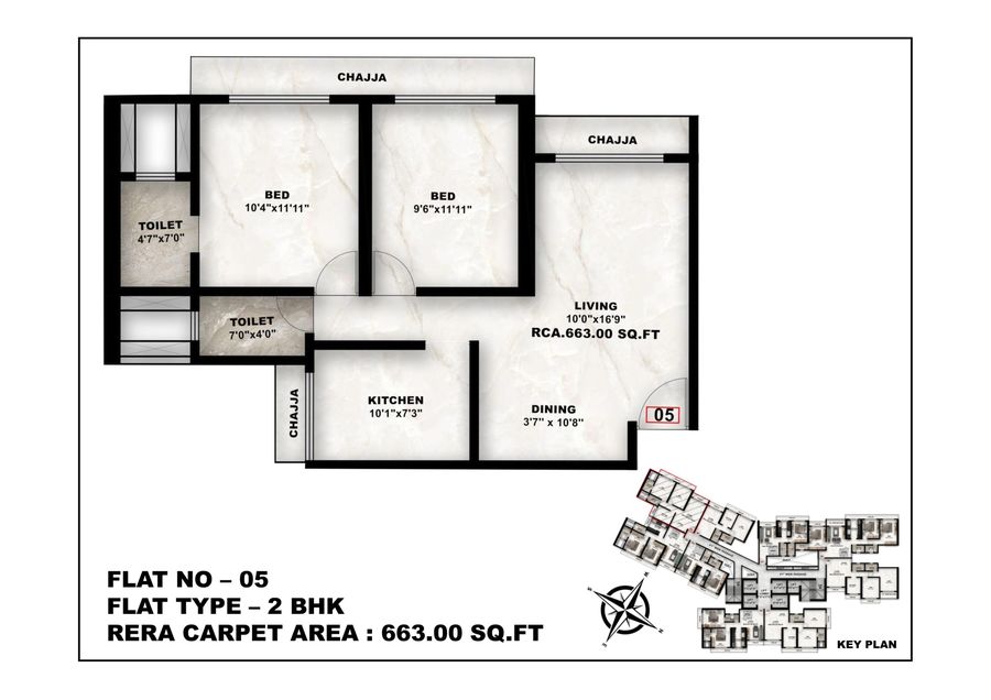 2 BHK - Flat 05